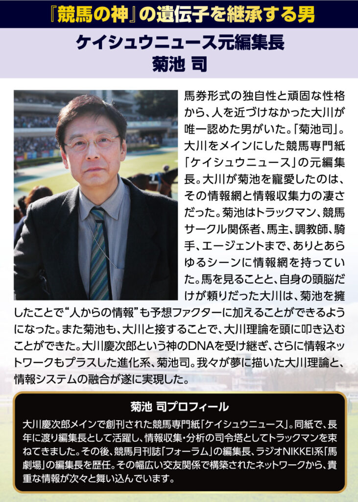 競馬 | 大川慶次郎の遺伝子継承する男『菊池司』の経歴・実績を調査